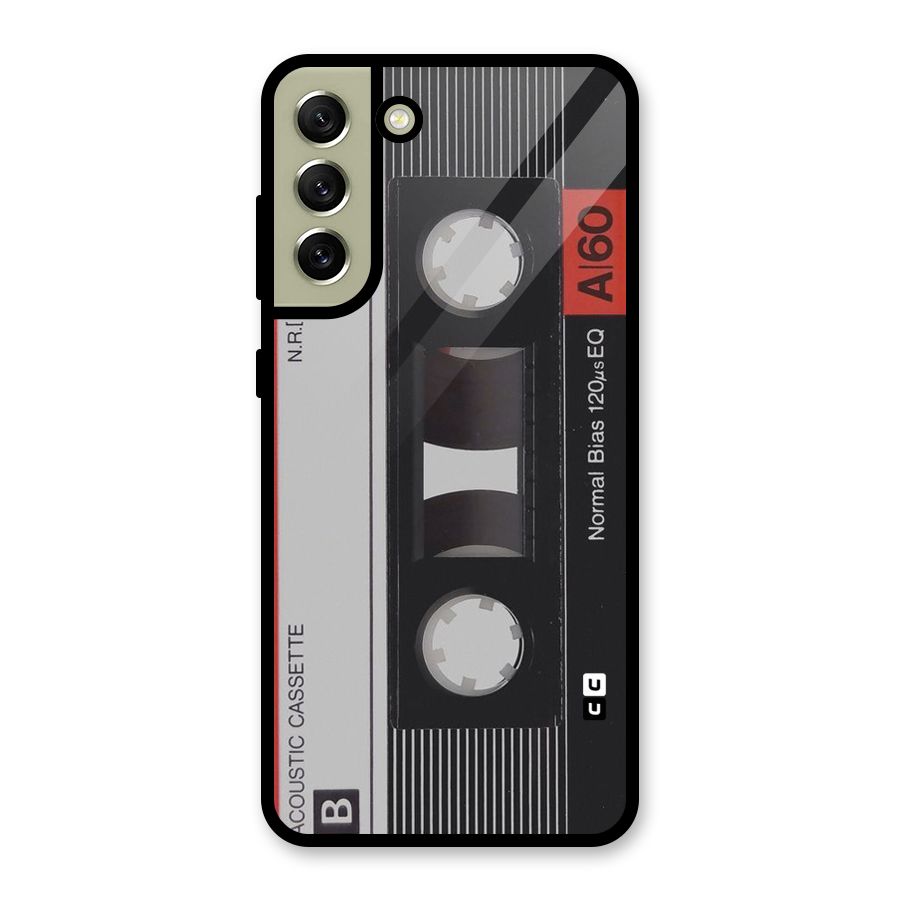 Casette Design Glass Back Case for Galaxy S21 FE 5G