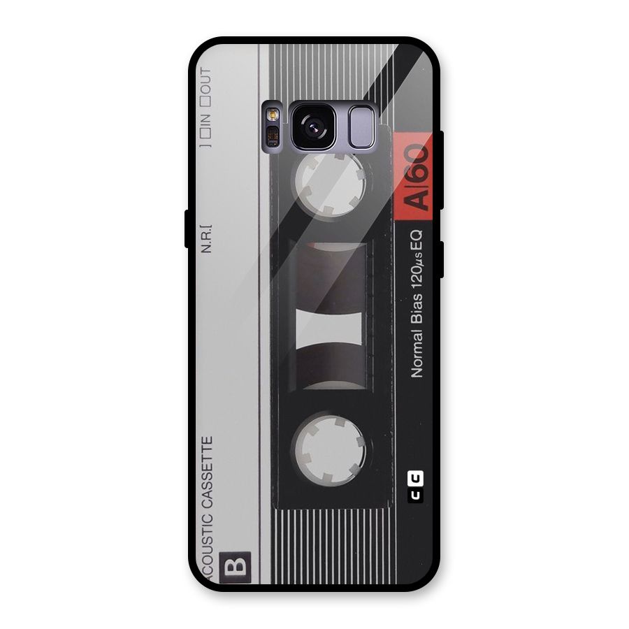 Casette Design Glass Back Case for Galaxy S8
