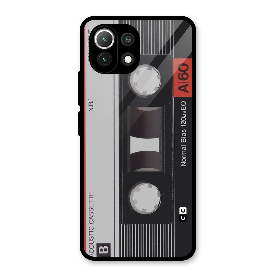 Casette Design Glass Back Case for Mi 11 Lite