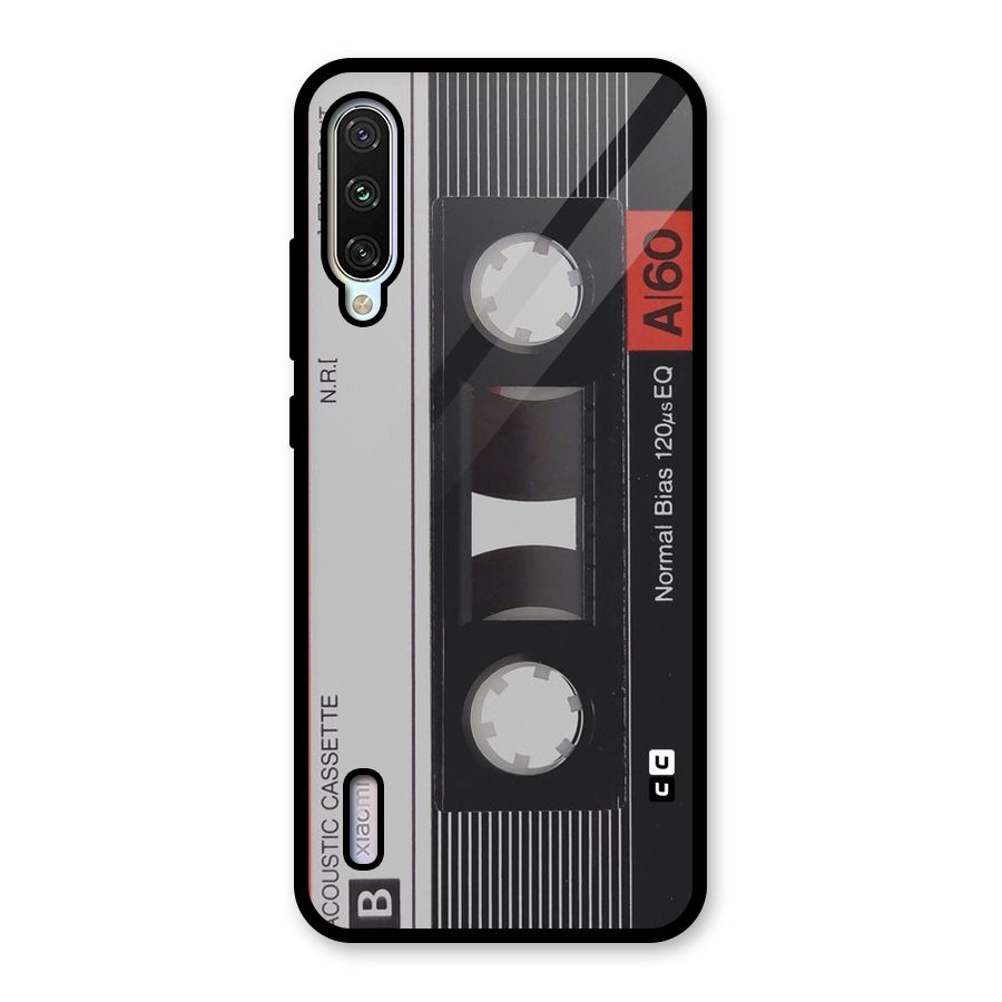 Casette Design Glass Back Case for Mi A3
