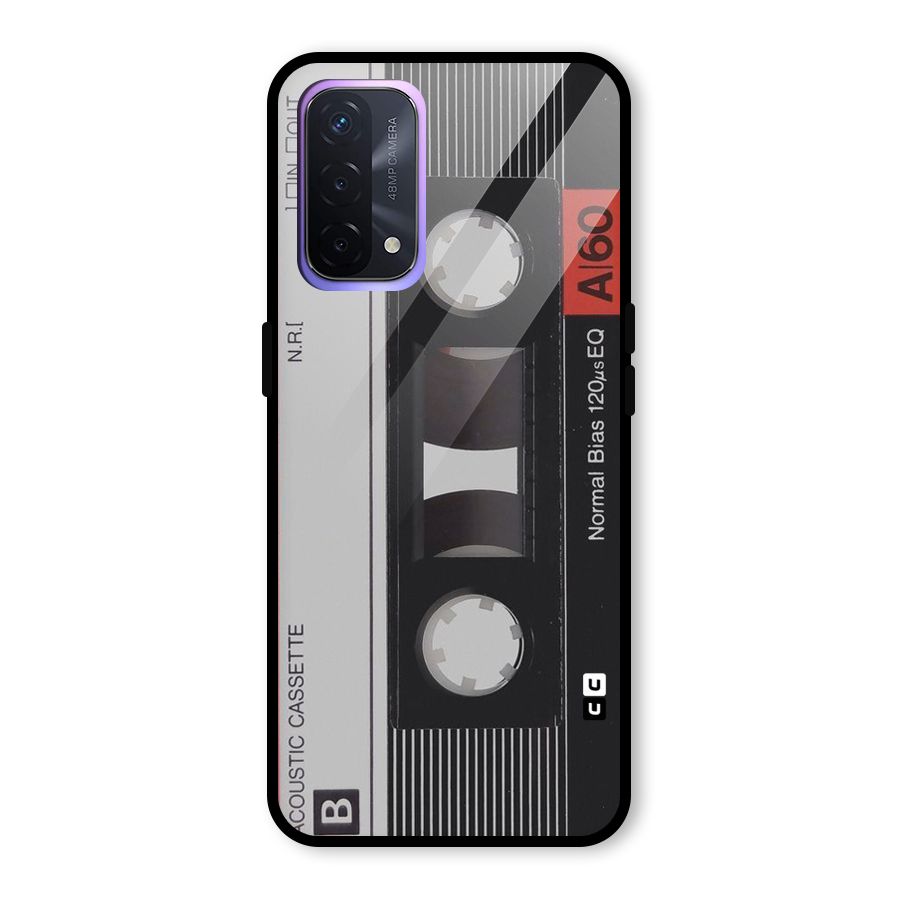 Casette Design Glass Back Case for Oppo A74 5G