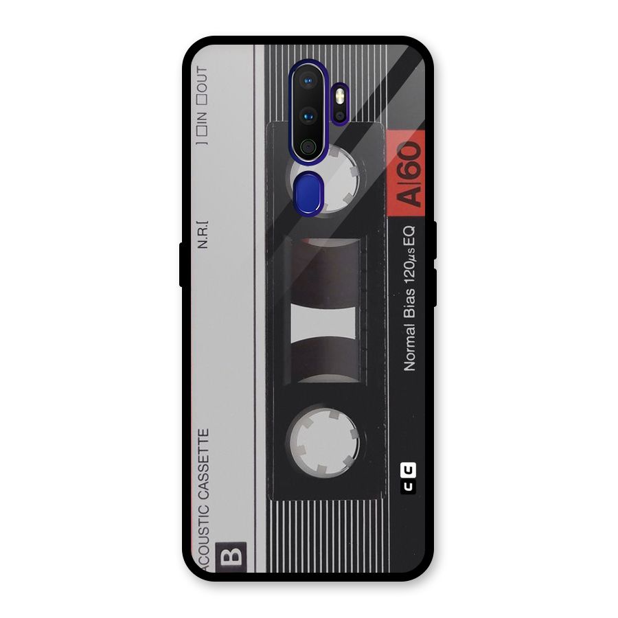 Casette Design Glass Back Case for Oppo A9 (2020)