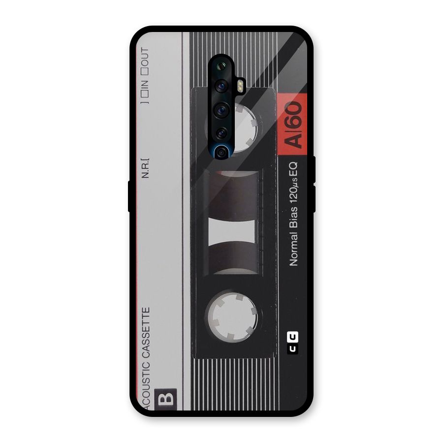 Casette Design Glass Back Case for Oppo Reno2 F