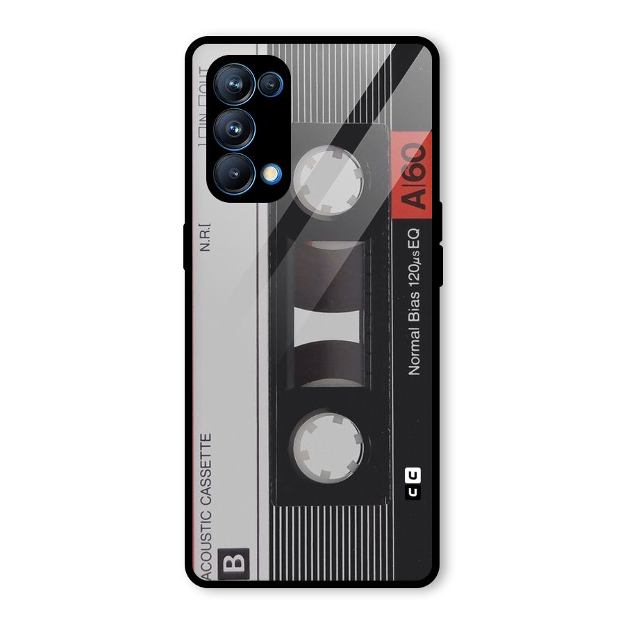 Casette Design Glass Back Case for Oppo Reno5 Pro 5G