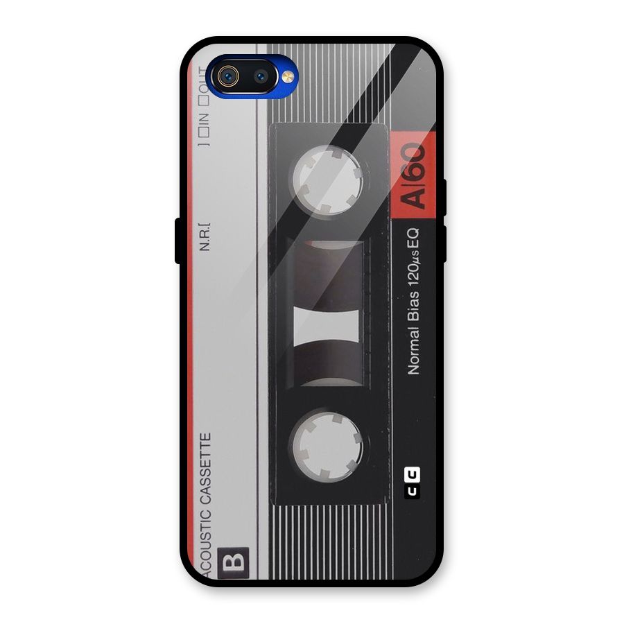 Casette Design Glass Back Case for Realme C2