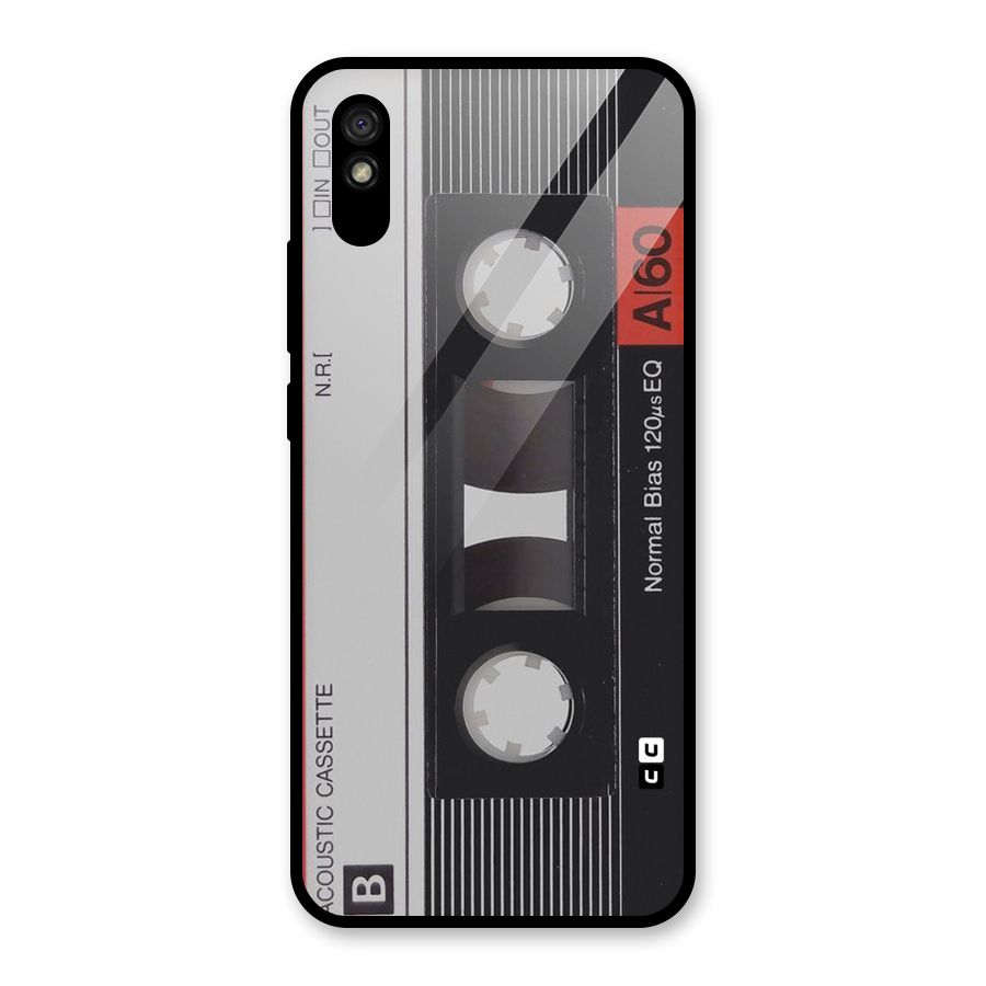 Casette Design Glass Back Case for Redmi 9A