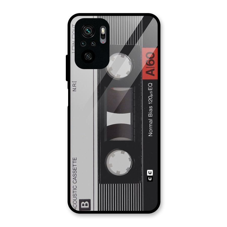 Casette Design Glass Back Case for Redmi Note 11 SE