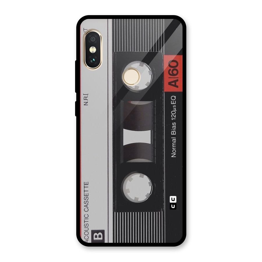Casette Design Glass Back Case for Redmi Note 5 Pro