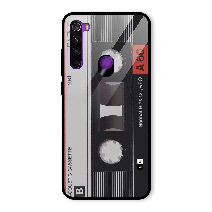 Casette Design Glass Back Case for Redmi Note 8