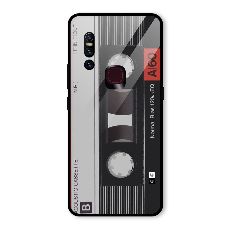 Casette Design Glass Back Case for Vivo V15