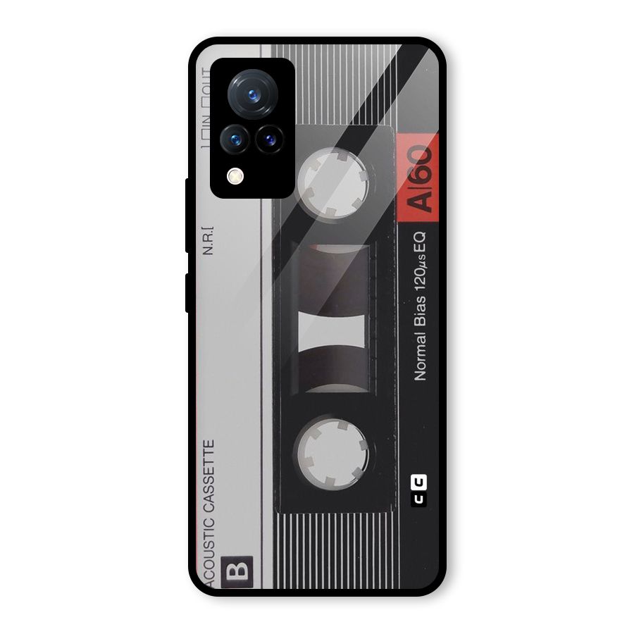 Casette Design Glass Back Case for Vivo V21 5G