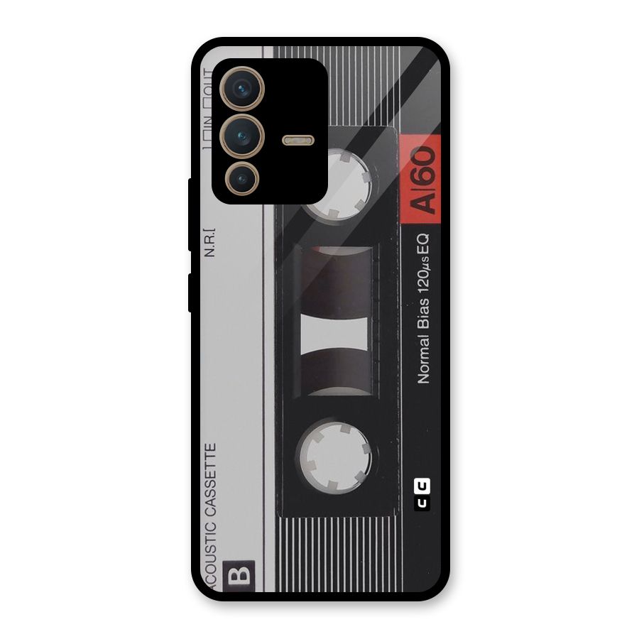 Casette Design Glass Back Case for Vivo V23 5G