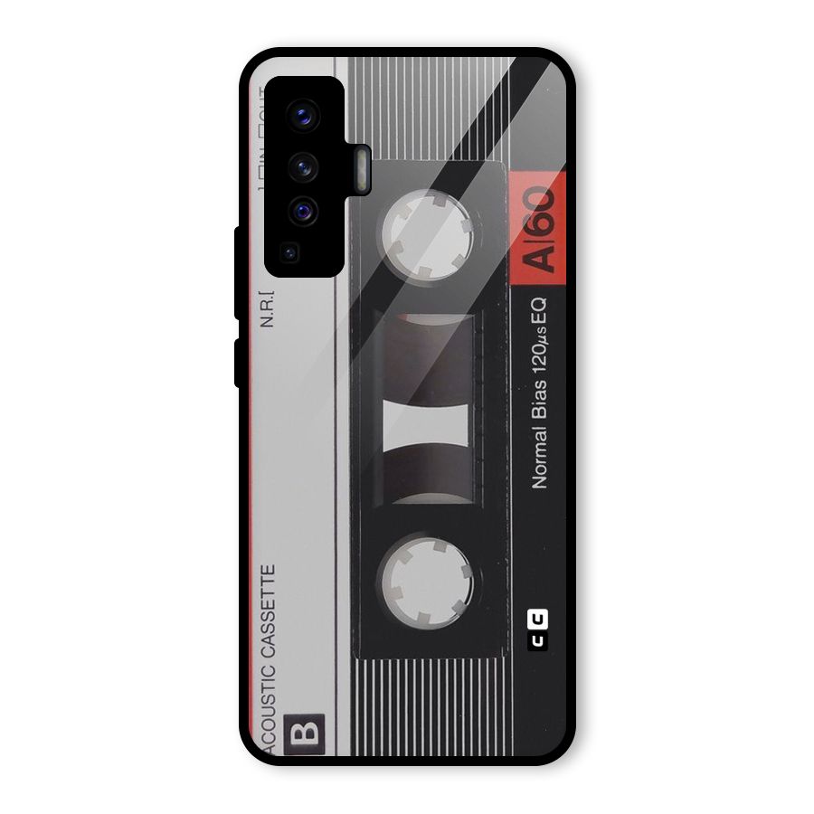 Casette Design Glass Back Case for Vivo X50