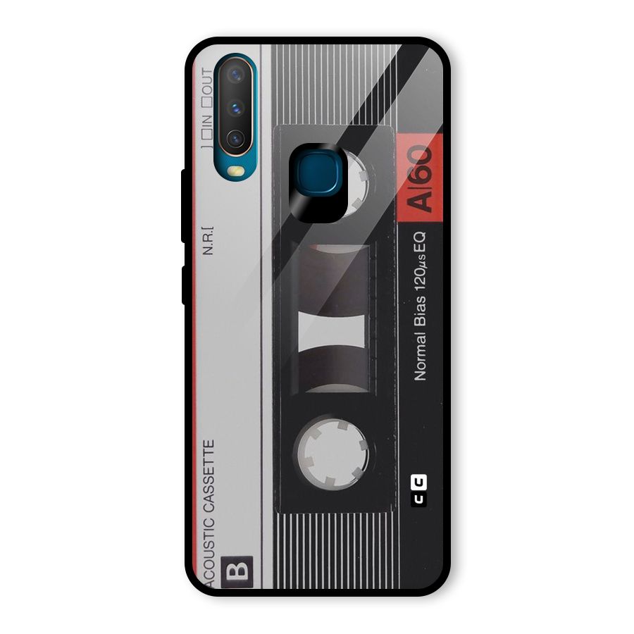 Casette Design Glass Back Case for Vivo Y12