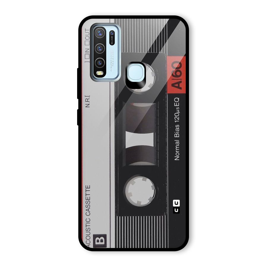 Casette Design Glass Back Case for Vivo Y30
