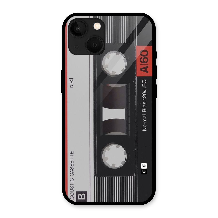 Casette Design Glass Back Case for iPhone 13