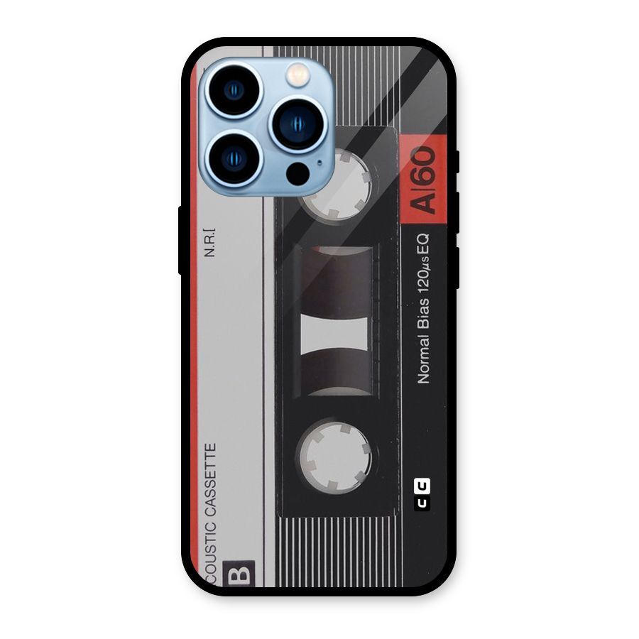 Casette Design Glass Back Case for iPhone 13 Pro