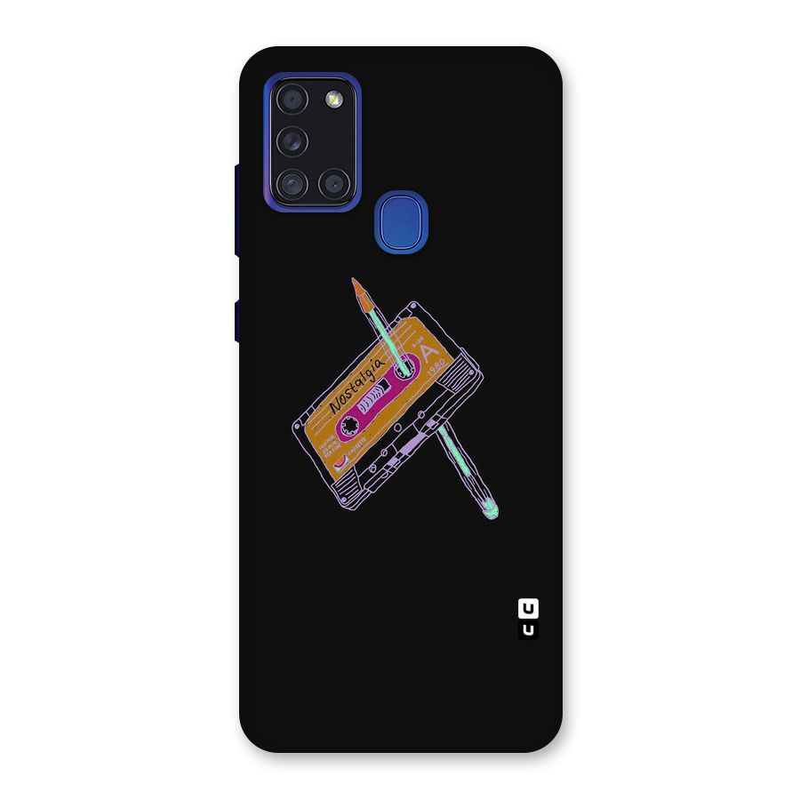 Casette Nostalgia Back Case for Galaxy A21s