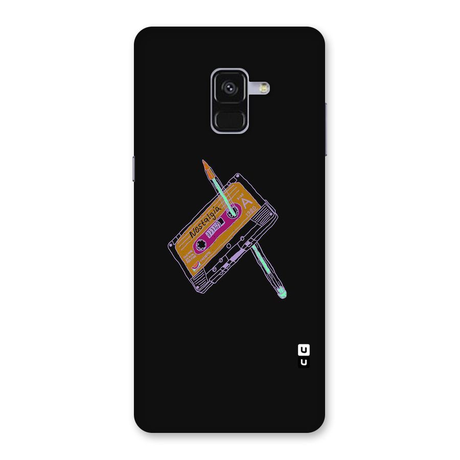 Casette Nostalgia Back Case for Galaxy A8 Plus
