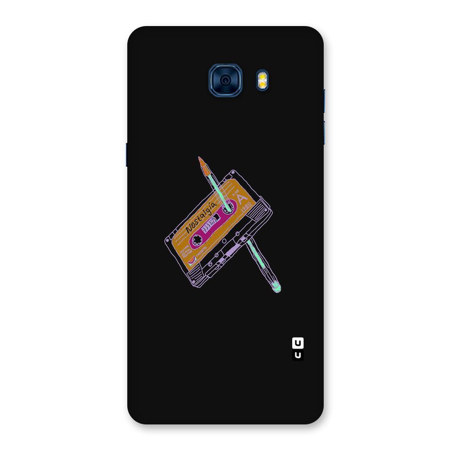 Casette Nostalgia Back Case for Galaxy C7 Pro