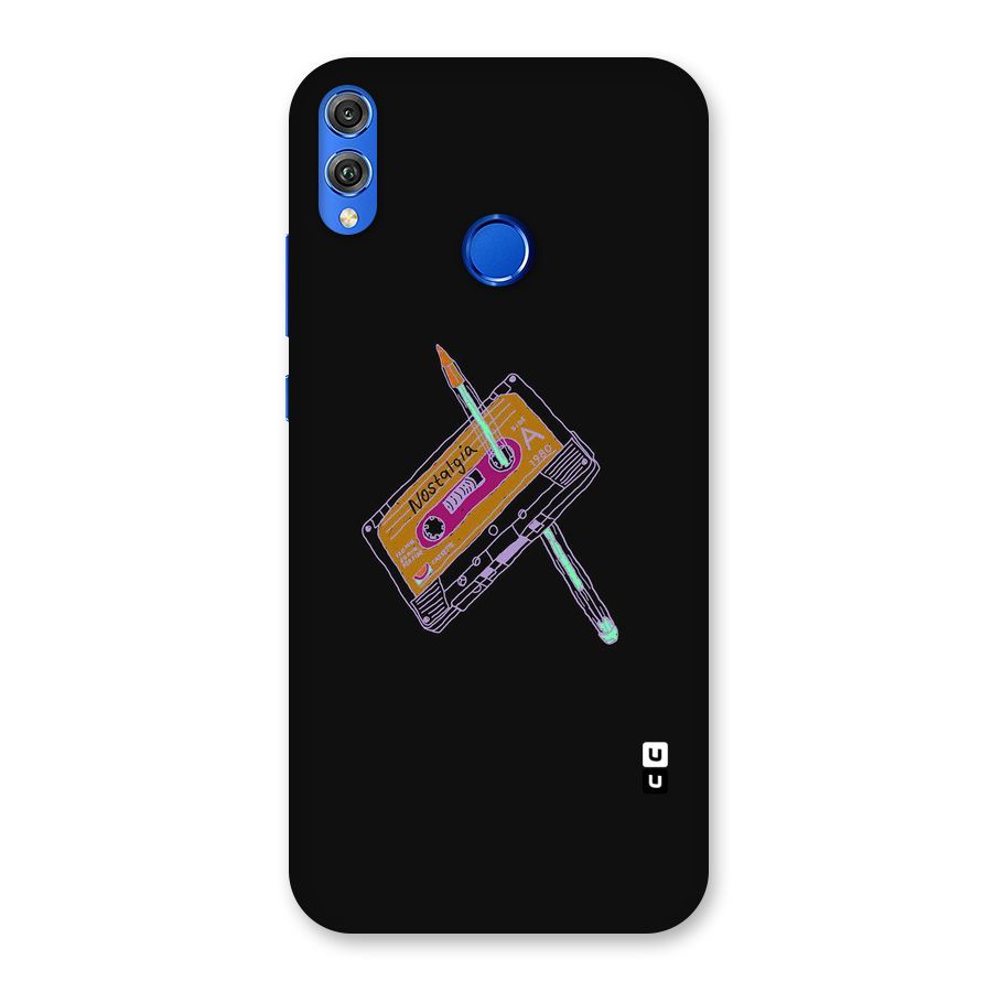 Casette Nostalgia Back Case for Honor 8X