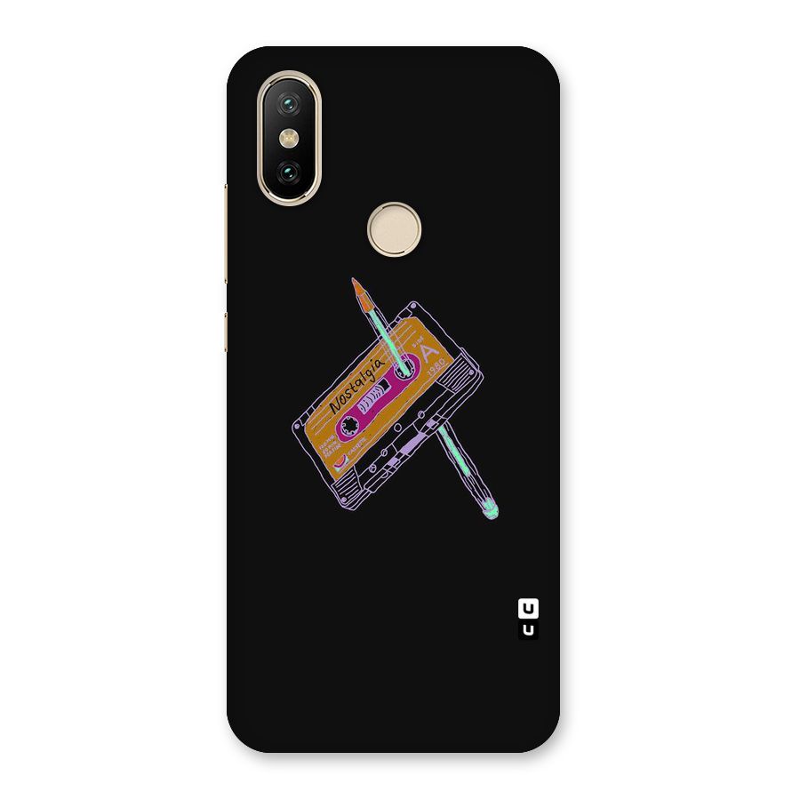 Casette Nostalgia Back Case for Mi A2