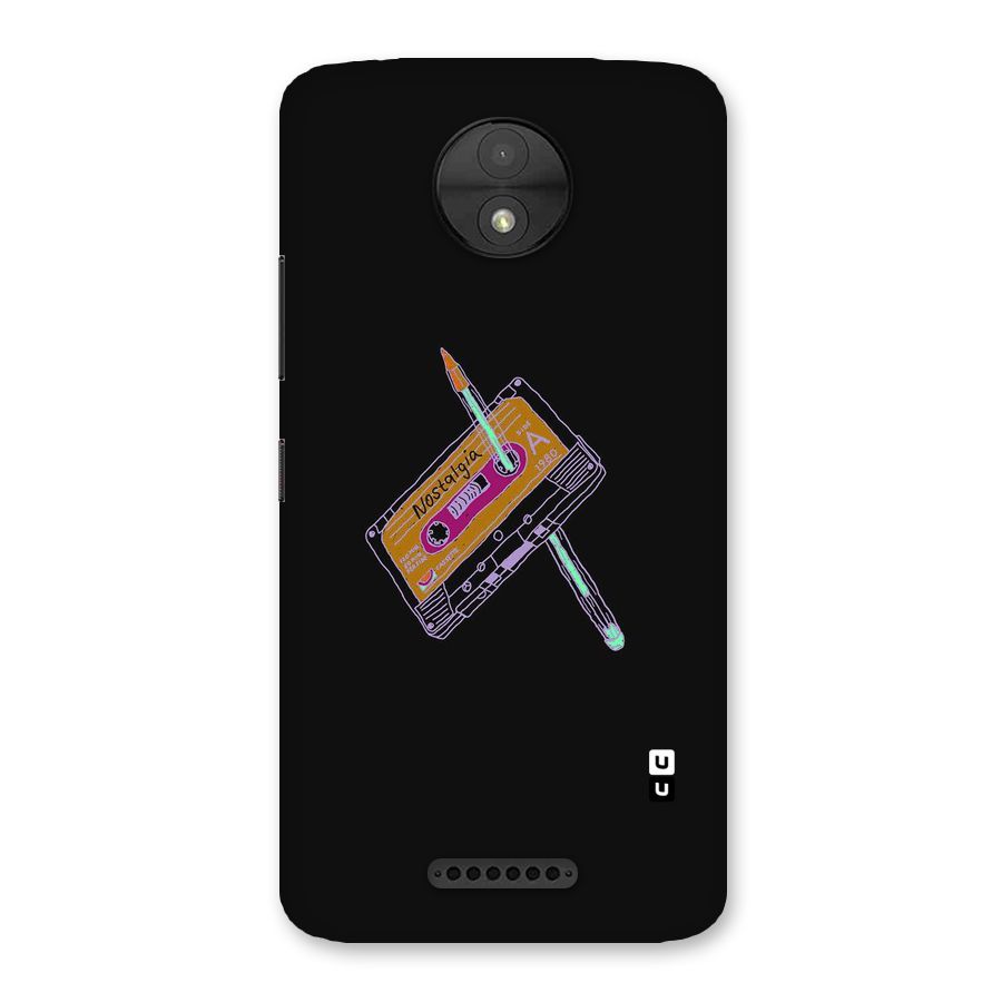 Casette Nostalgia Back Case for Moto C