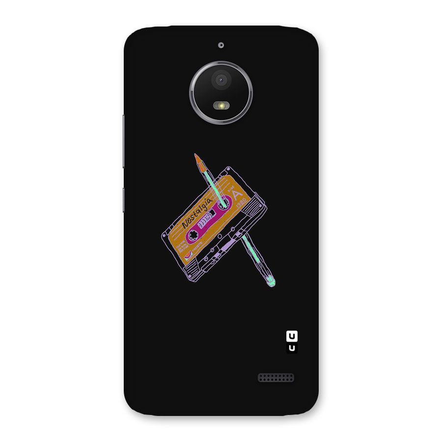 Casette Nostalgia Back Case for Moto E4