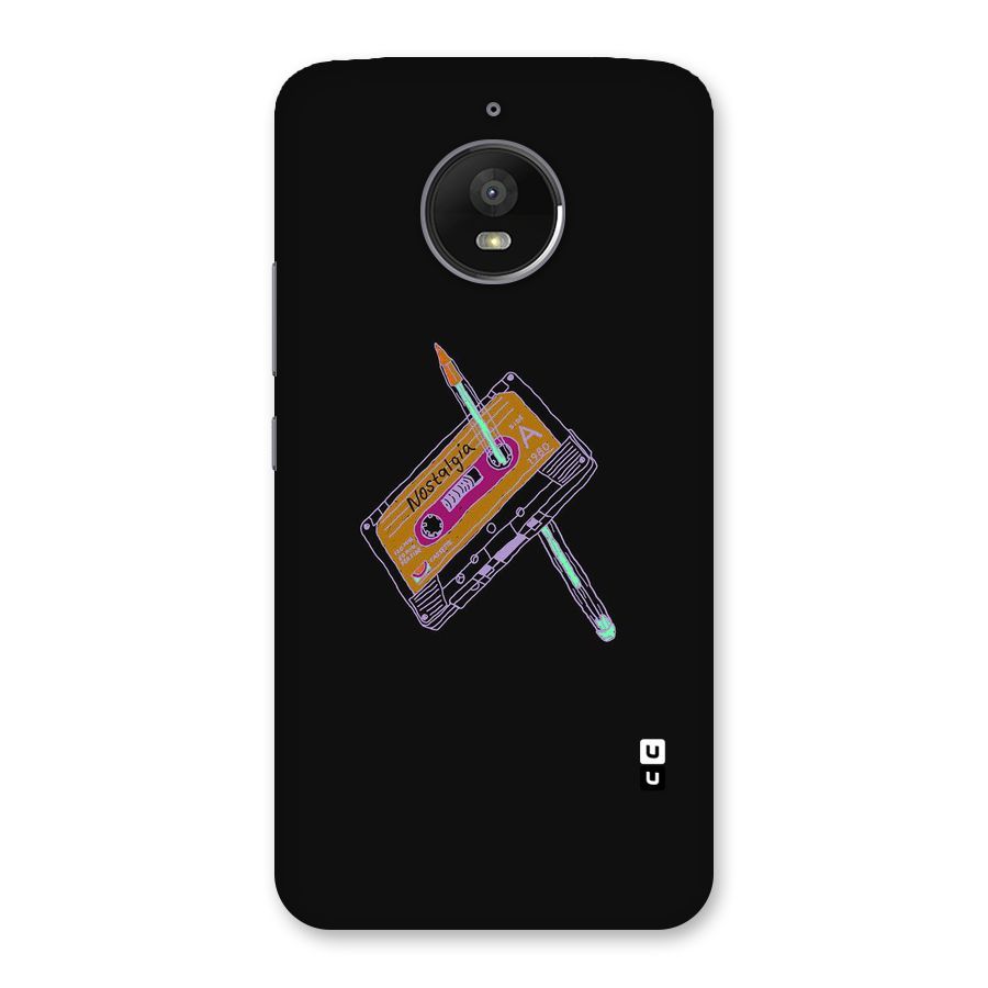 Casette Nostalgia Back Case for Moto E4 Plus