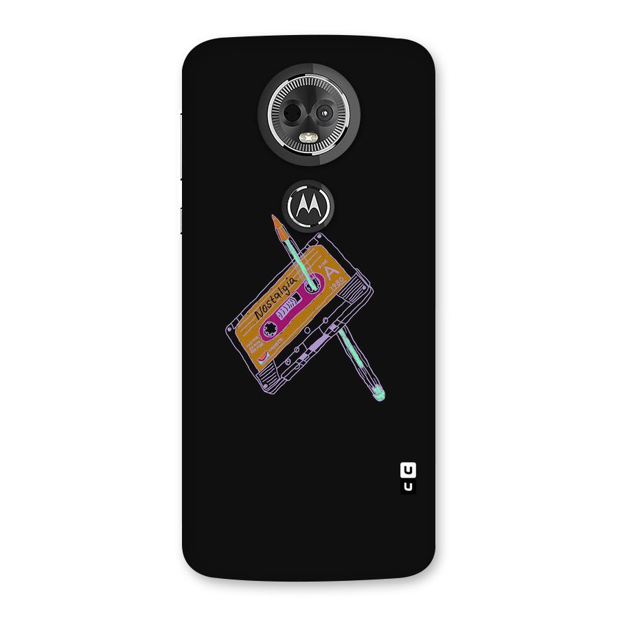 Casette Nostalgia Back Case for Moto E5 Plus
