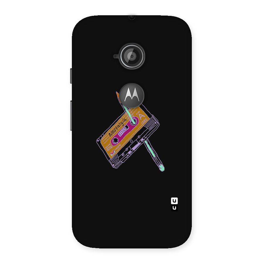 Casette Nostalgia Back Case for Moto E 2nd Gen