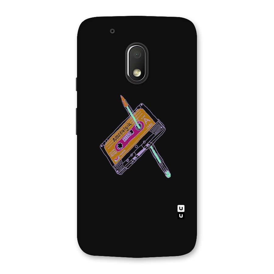 Casette Nostalgia Back Case for Moto G4 Play