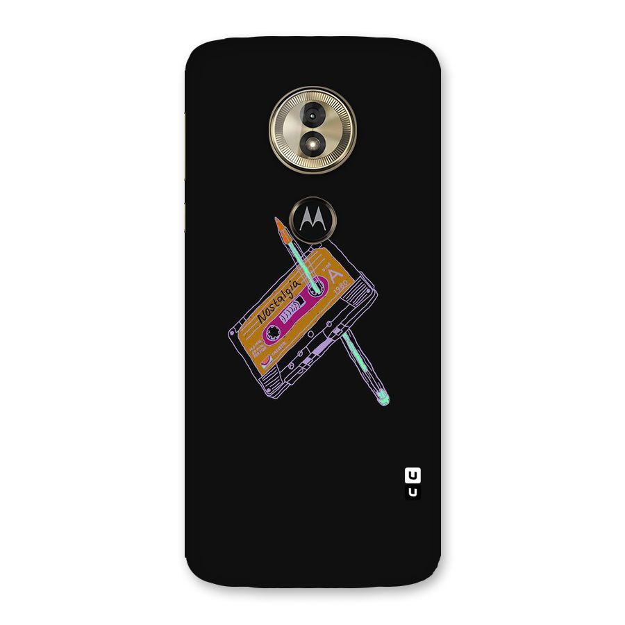 Casette Nostalgia Back Case for Moto G6 Play