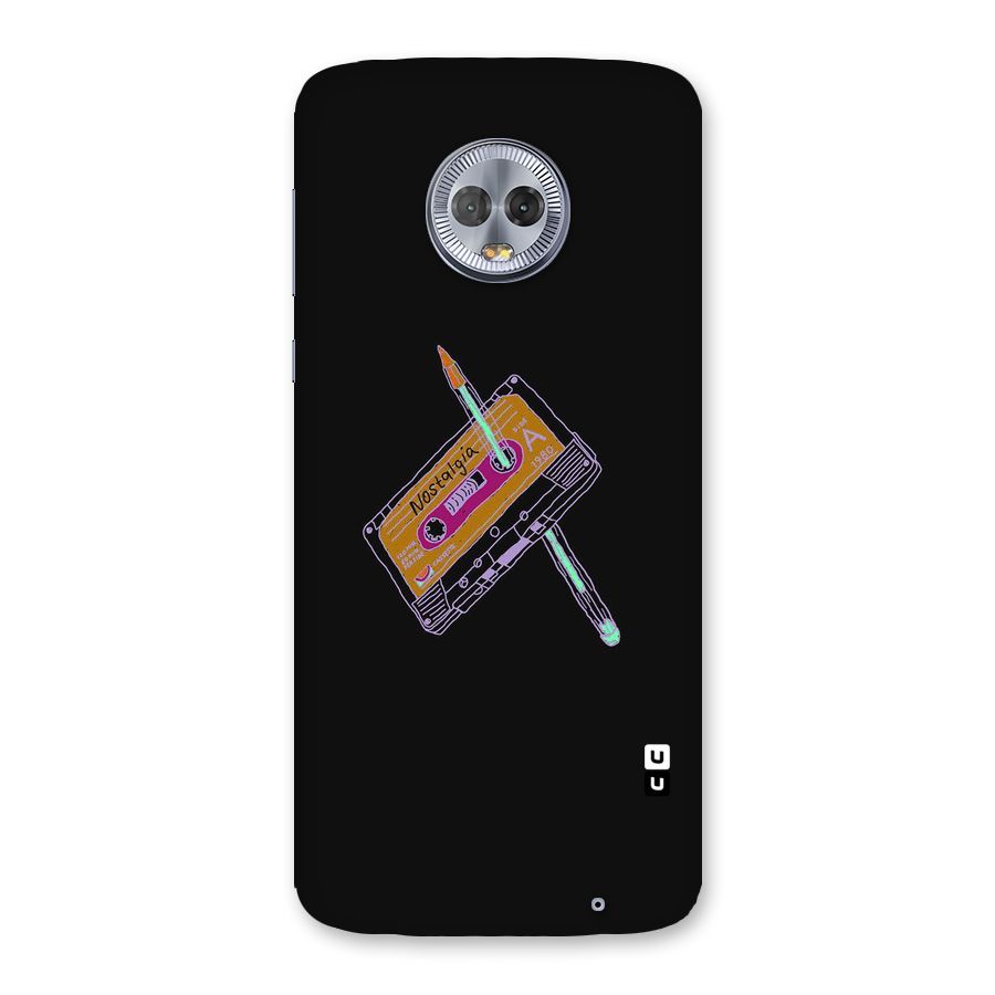 Casette Nostalgia Back Case for Moto G6 Plus