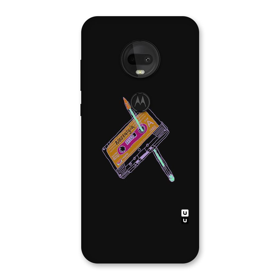 Casette Nostalgia Back Case for Moto G7
