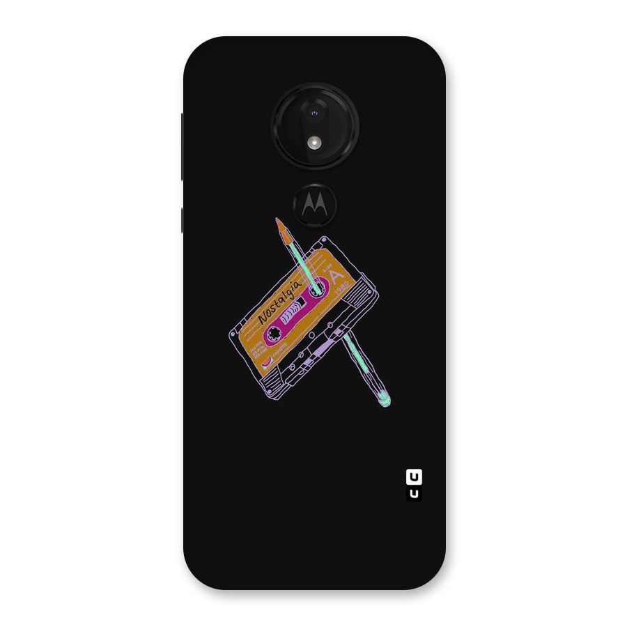 Casette Nostalgia Back Case for Moto G7 Power