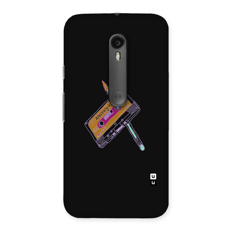 Casette Nostalgia Back Case for Moto G Turbo