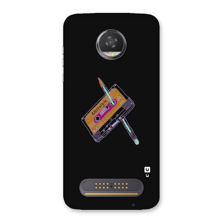 Casette Nostalgia Back Case for Moto Z2 Play