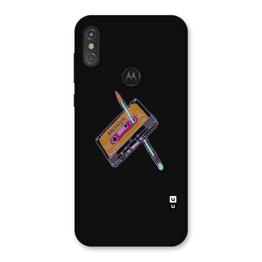 Casette Nostalgia Back Case for Motorola One Power