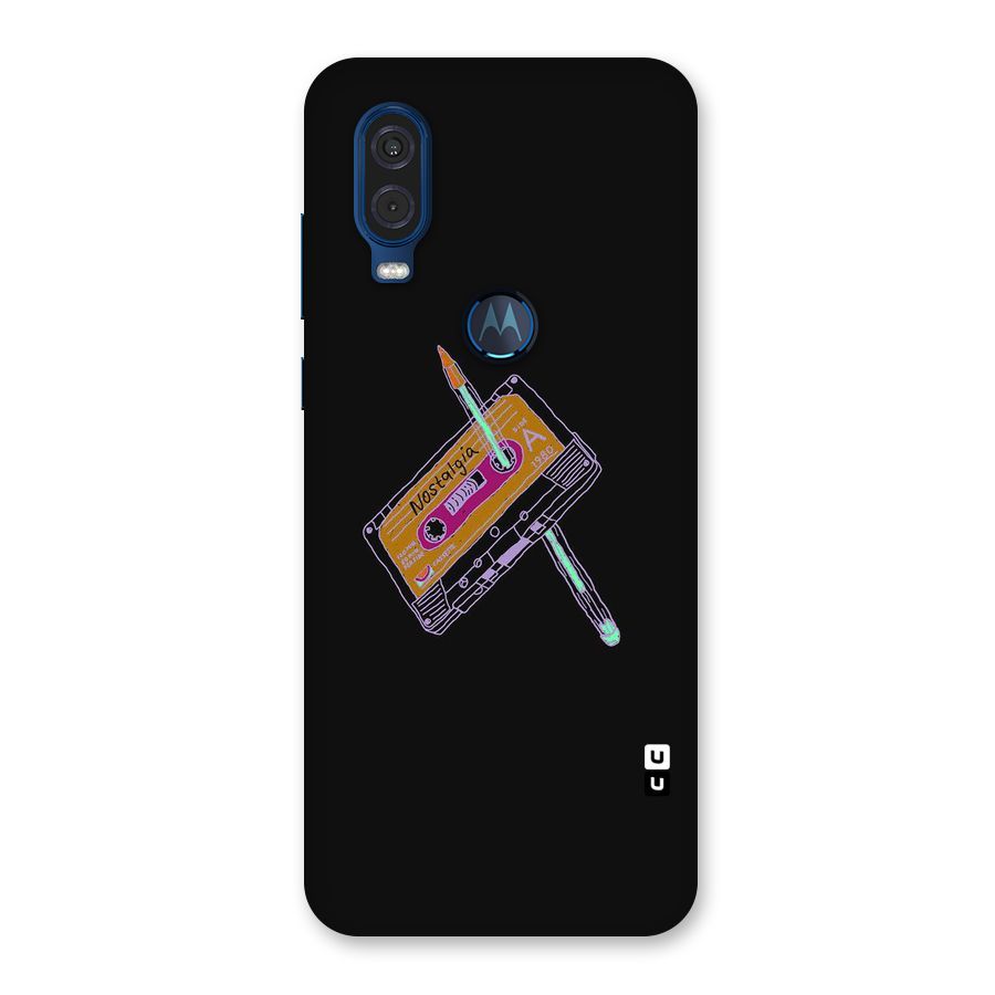 Casette Nostalgia Back Case for Motorola One Vision
