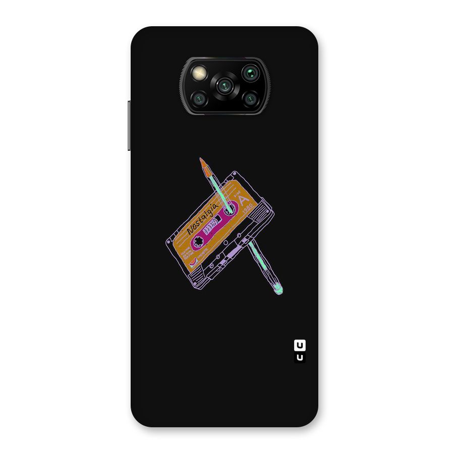 Casette Nostalgia Back Case for Poco X3