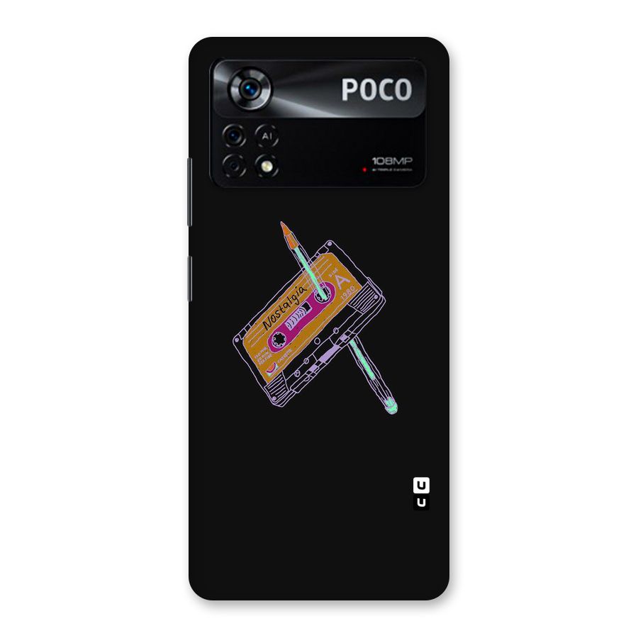 Casette Nostalgia Back Case for Poco X4 Pro 5G