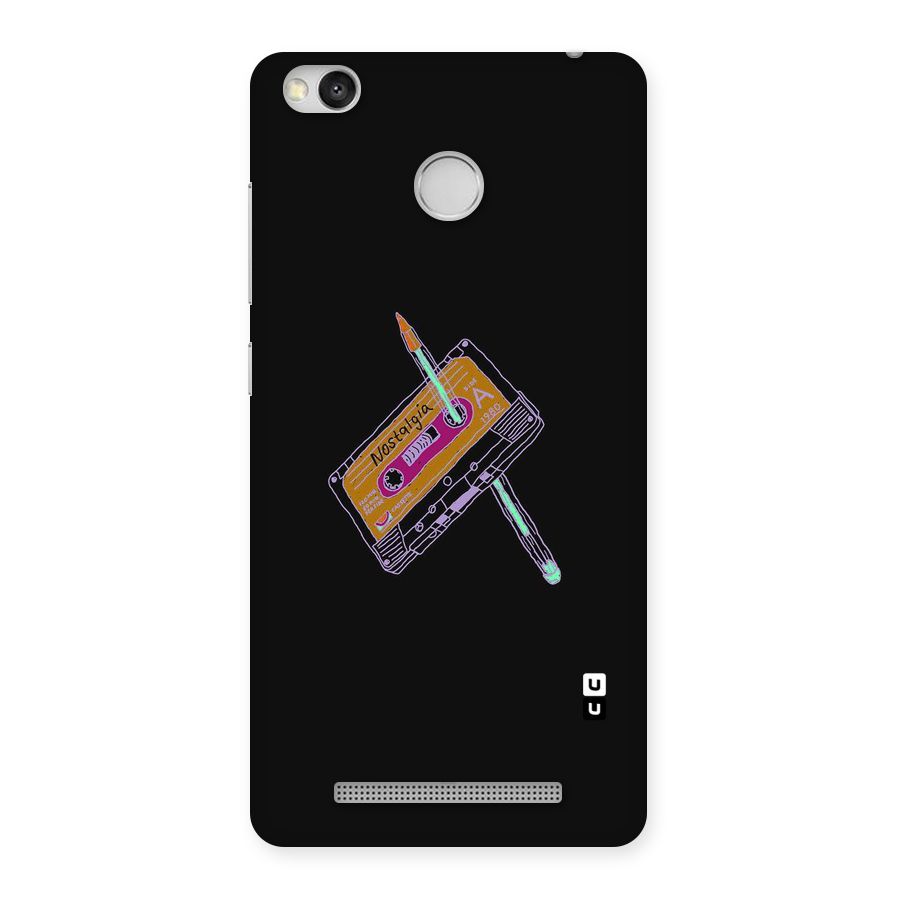 Casette Nostalgia Back Case for Redmi 3S Prime