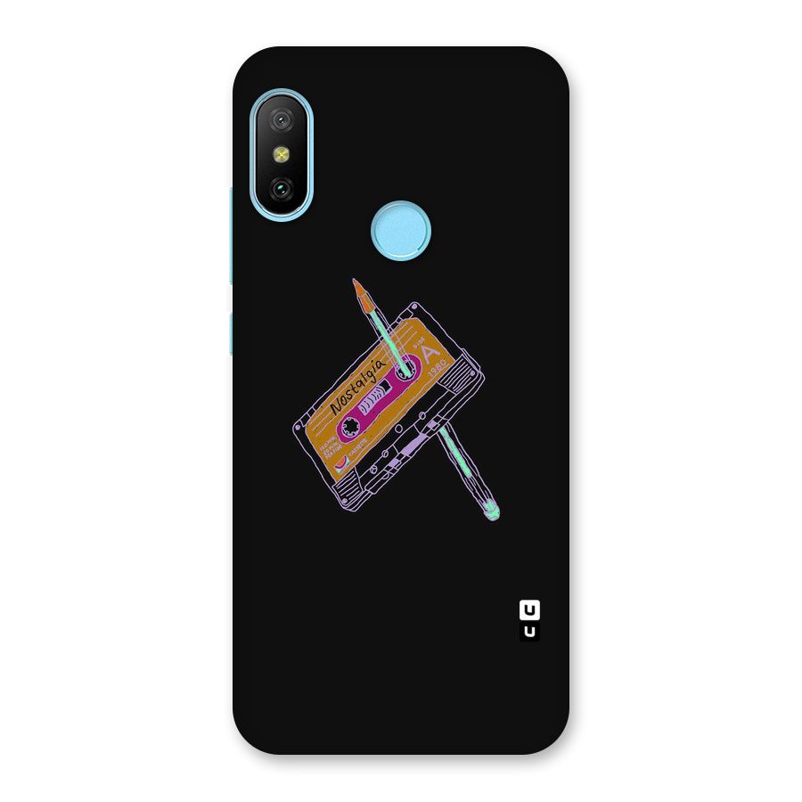 Casette Nostalgia Back Case for Redmi 6 Pro