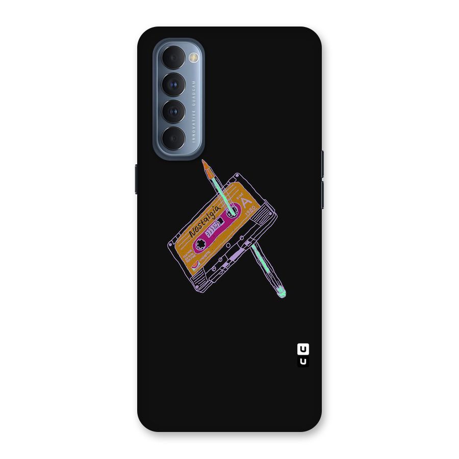 Casette Nostalgia Back Case for Reno4 Pro
