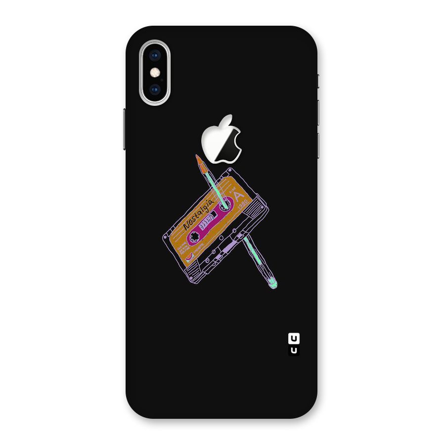 Casette Nostalgia Back Case for iPhone XS Max Apple Cut