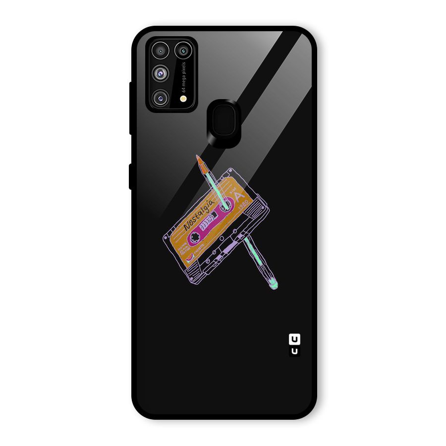 Casette Nostalgia Glass Back Case for Galaxy F41