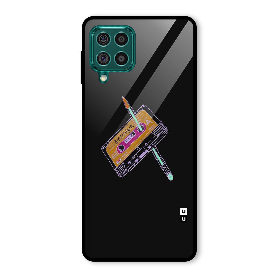 Casette Nostalgia Glass Back Case for Galaxy F62