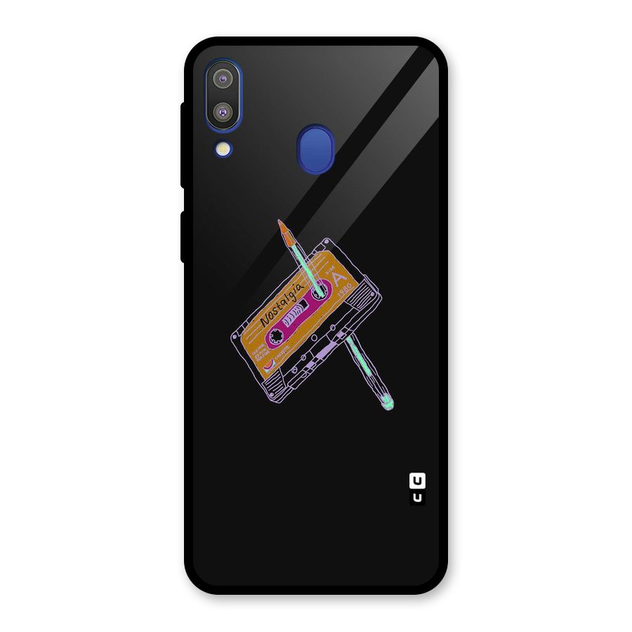 Casette Nostalgia Glass Back Case for Galaxy M20