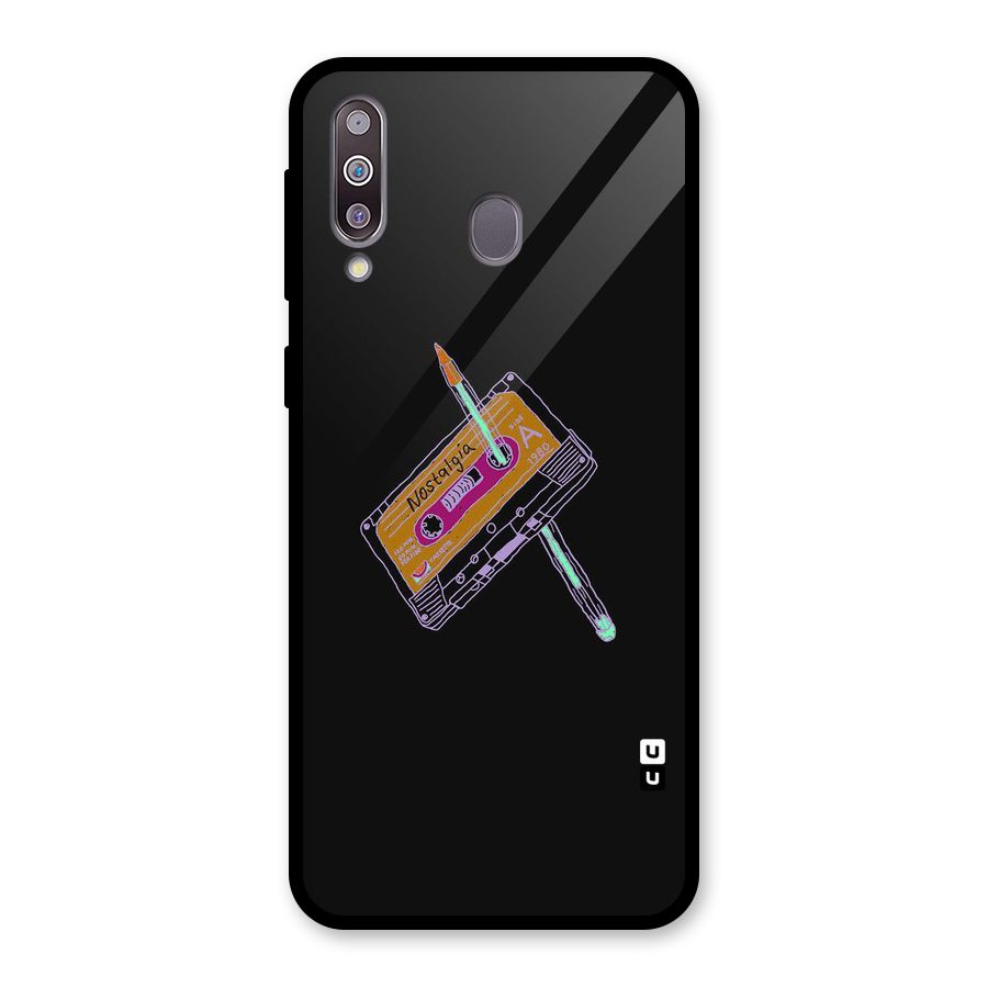 Casette Nostalgia Glass Back Case for Galaxy M30